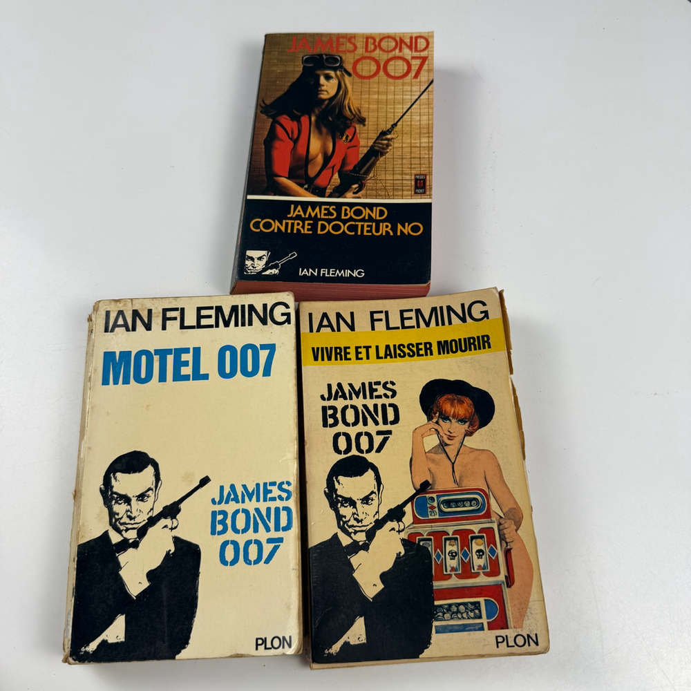 James Bond 007 by Ian Fleming pocket books (3) French Editions 1954-1961